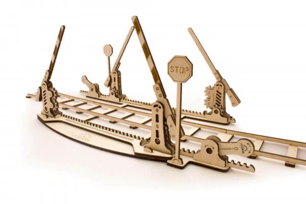 UGears Mechanical Wooden Model 3D Puzzle Kit Rails