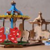 UGears Clock, Donkey, Merry-go-Round, Biplane and Mill Wooden 3D Model 11842