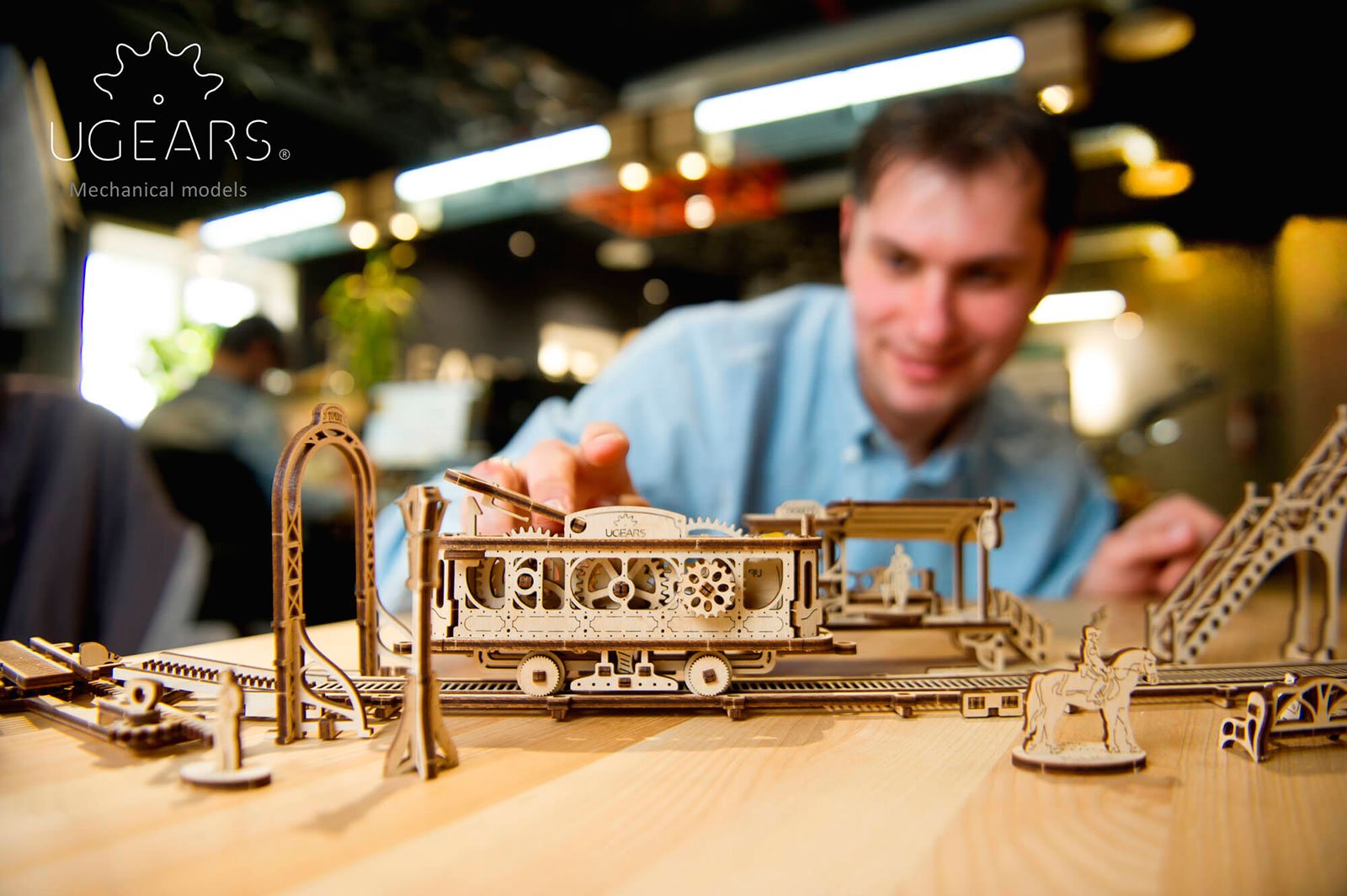 Ugears is happy to present the first  model from the new Mechanical Town Series- Tram Line 6