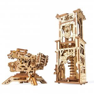 UGears Mechanical Wooden Model 3D Puzzle Kit Archballista-Tower